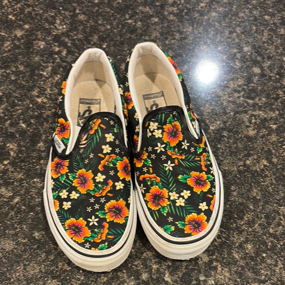 Vans Floral Slip-On Sneakers